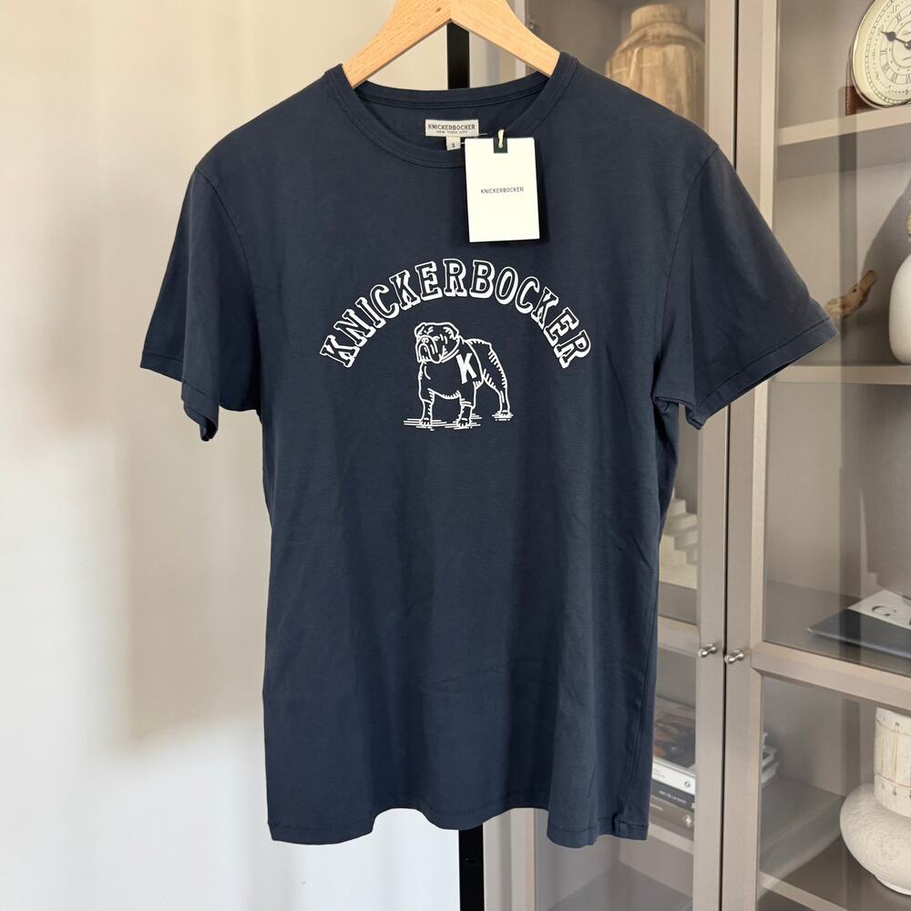 Knickerbocker New York Bulldog Standard Crew T-Shirt S NEW Logo Short Sleeve Tee